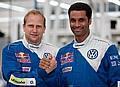 Timo Gottschalk und Nasser Al-Attiyah. Foto: Auto-Reporter/Volkswagen